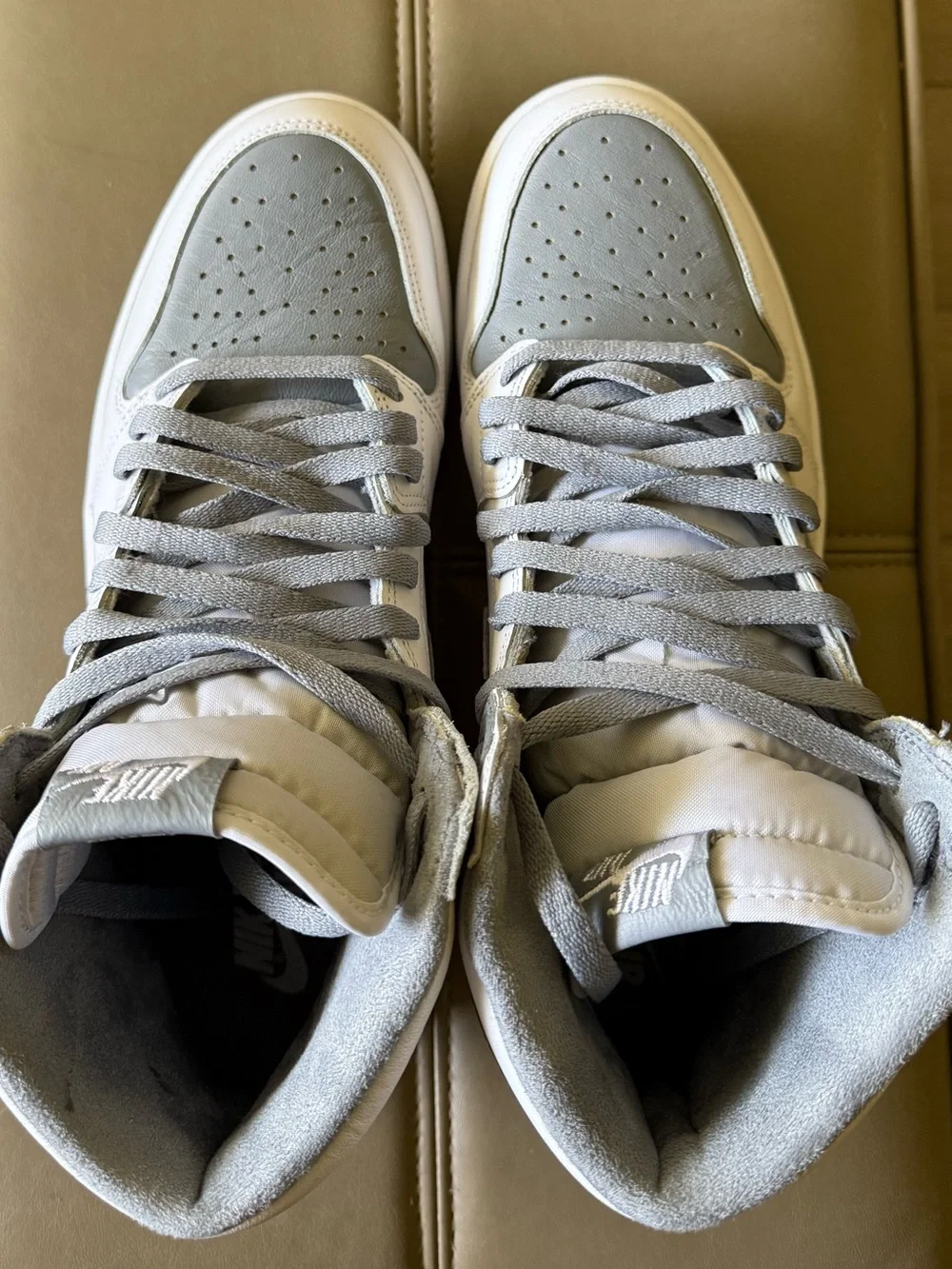 Nike Air Jordan 1 Retro High OG Stealth White Grey Men’s Size 11